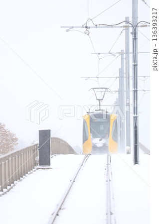 宇都宮ライトレールと真っ白な大雪 宇都宮ライトレールと真っ白な大雪 136393217