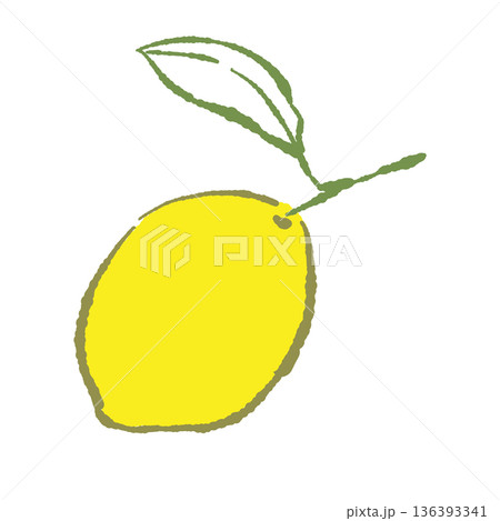 葉が付いた新鮮なレモンのイラスト 収穫したてのフレッシュな果実 葉が付いた新鮮なレモンのイラスト 収穫したてのフレッシュな果実 136393341