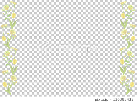 春の花のフレーム 春の花のフレーム 136393435