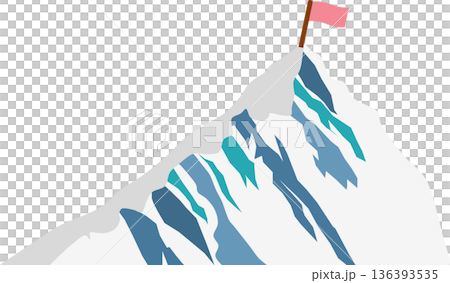 目標達成へのロードマップのイラスト	 136393535