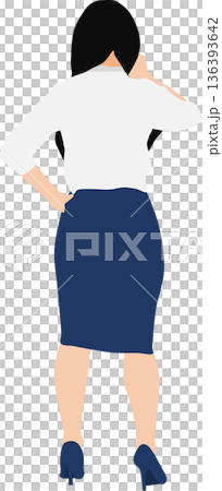 ビジネスウーマンのイラスト ビジネスウーマンのイラスト 136393642