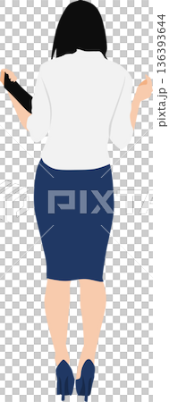 ビジネスウーマンのイラスト 136393644