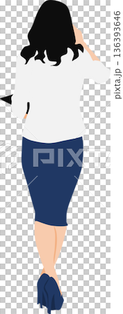 Illustration of a business woman 136393646