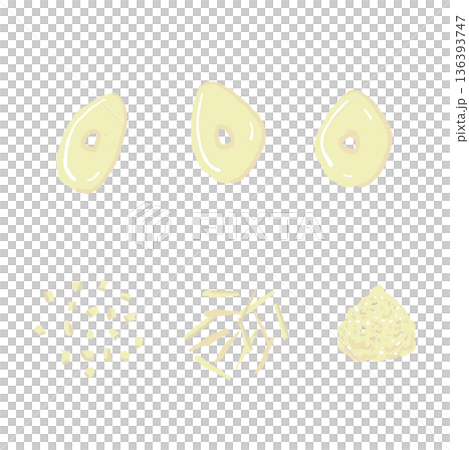 にんにくのカットバリエーションセット スライス・みじん切りの調理素材詰め合わせ 136393747