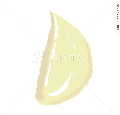 大粒の皮むきにんにくのイラスト 存在感のあるスタミナ食材 136393750