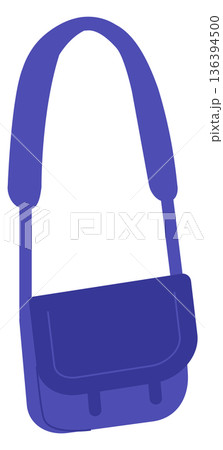 Crossbody strap bag. Travel pouch accessory icon 136394500