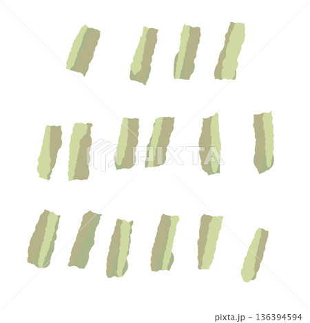 細かく刻んだレモングラスのイラスト ハーブティー用の茶葉やドライハーブ素材 136394594