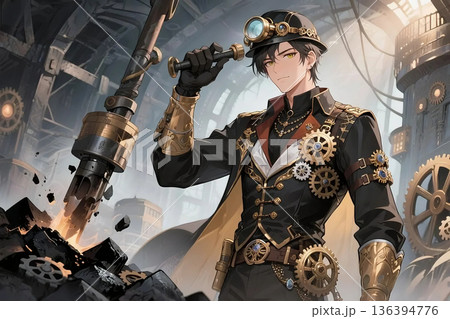 スチームパンク・ファンタジー スチームパンク・ファンタジー 136394776