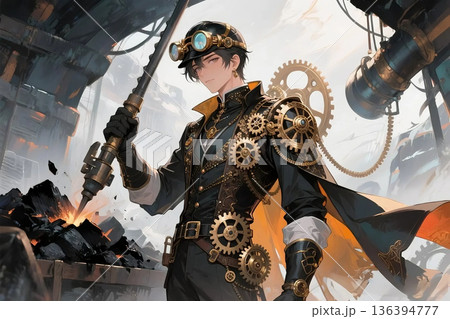 スチームパンク・ファンタジー スチームパンク・ファンタジー 136394777