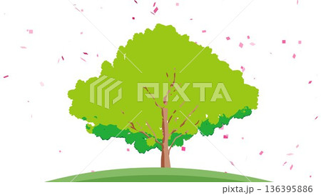 カラフル背景素材 136395886