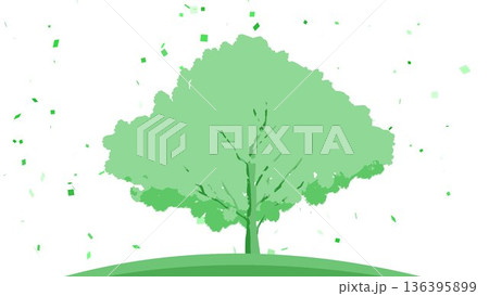 カラフル背景素材 136395899