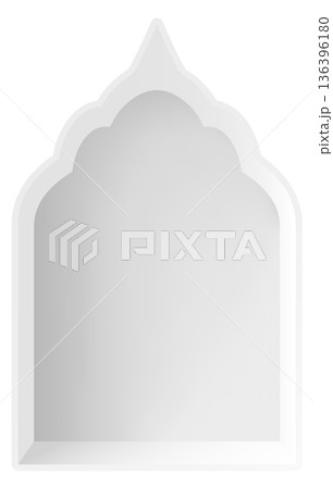 Islamic window mockup. Traditional architecture element for ramadan design Islamic window mockup. Traditional architecture element for ramadan design 136396180