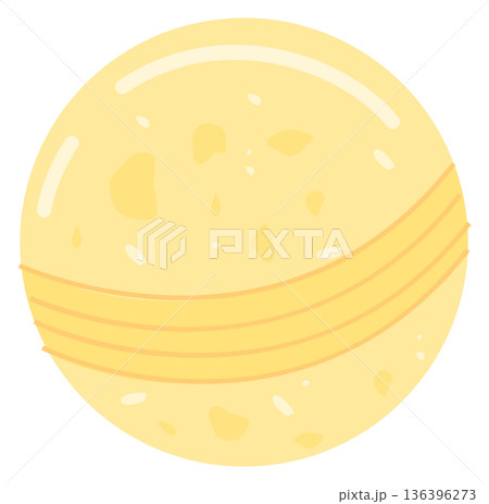 Bath bomb color icon. Aroma skincare cosmetics 136396273