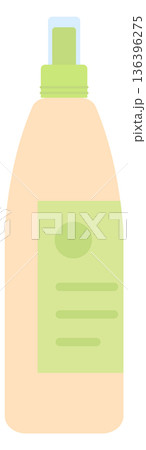 Plastic container with beauty product. Cosmetic packaging icon Plastic container with beauty product. Cosmetic packaging icon 136396275