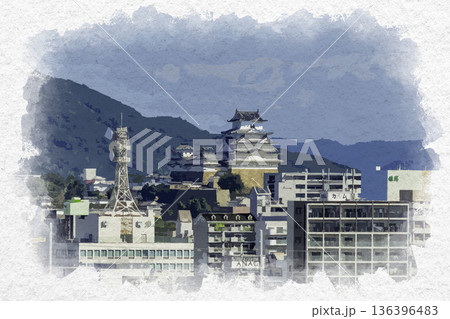 姫路 姫路城方面 兵庫県姫路市 姫路 姫路城方面 兵庫県姫路市 136396483