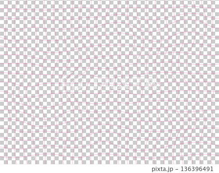 Simple distorted grid line illustration (pink) 136396491