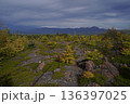 群馬県浅間山　スカイロックトレイルの吾妻火砕流上を通過中の景色　2025年10月18日 136397025