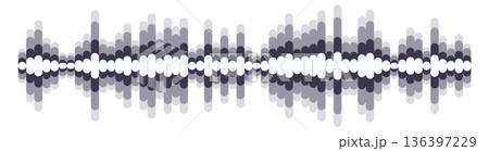 Voice record. Audio noise interface black icon Voice record. Audio noise interface black icon 136397229