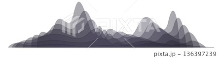 Sound wave. Black gradient curve audio effect Sound wave. Black gradient curve audio effect 136397239