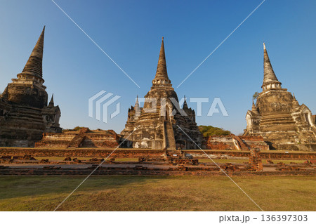 ル タイ アユタヤ遺跡 ワット・プラシーサンペット ル タイ アユタヤ遺跡 ワット・プラシーサンペット 136397303