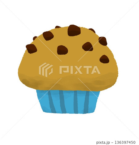 チョコチップカップケーキ チョコチップカップケーキ 136397450