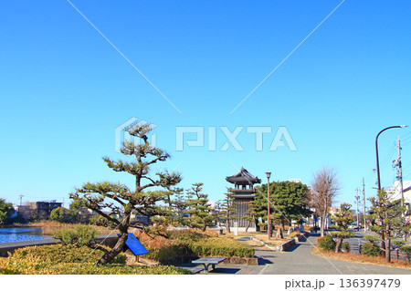愛知県名古屋市、宮の渡し公園の風景 愛知県名古屋市、宮の渡し公園の風景 136397479