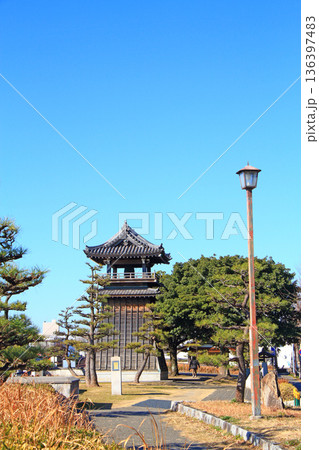 愛知県名古屋市、宮の渡し公園の風景 136397483