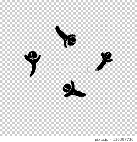 單色插圖，描繪的是乾燥的丁香花蕾 136397736