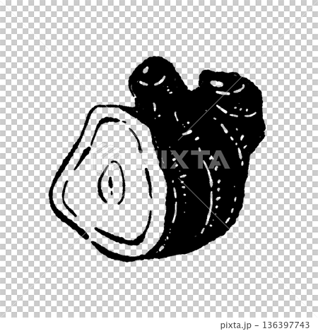 一大塊生薑的插圖 136397743