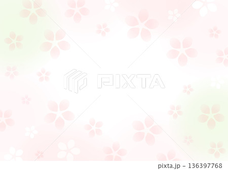 桜の花のかわいい背景 桜の花のかわいい背景 136397768