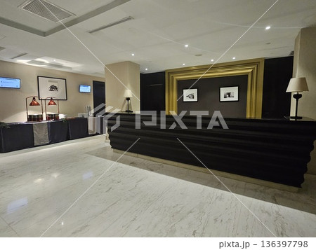 This reception desk atn five stars hotel This reception desk atn five stars hotel 136397798