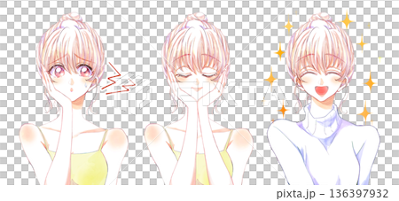 Skin care improvement set for women 136397932