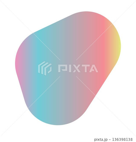 Abstract Gradient Fluid Shape element Modern Colorful blob Vector Illustration 136398138