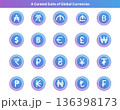 Global Currency Icon Set for Fintech, Banking, and International Trade 136398173