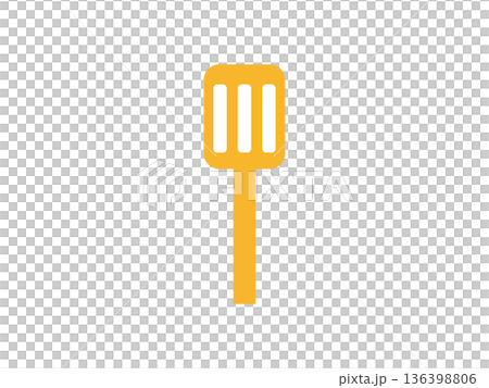 ヘラのアイコンのイラスト 136398806