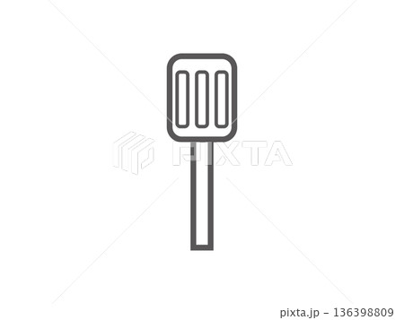 ヘラのアイコンのイラスト 136398809