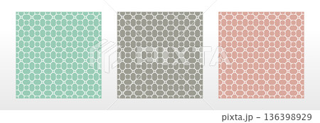 Set of abstract geometric patterns. Seamless vector backgrounds. Colored ornaments Graphic modern patterns Simple lattice graphic design Set of abstract geometric patterns. Seamless vector backgrounds. Colored ornaments Graphic modern patterns Simple lattice graphic design 136398929