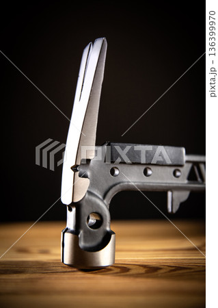 High quality hammer, multifunctional tool designed for durability and efficiency in various applications. 136399970