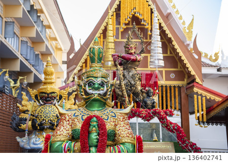 THAILAND NONTHABURI PAK KRET WAT KLANG 136402741