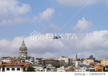 view of istanbul and galata tower view of istanbul and galata tower 136402979