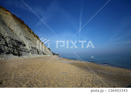 Beautiful morning under blue sky Beautiful morning under blue sky 136403343