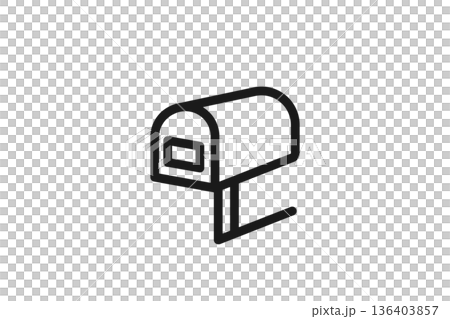 戶外郵筒圖標,用於接收郵件 戶外郵筒圖標,用於接收郵件 136403857