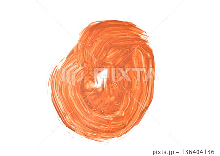 Orange spot of watercolor paint. Orange spot of watercolor paint. 136404136