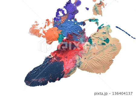 Multicolored spots of watercolor paint. Multicolored spots of watercolor paint. 136404137