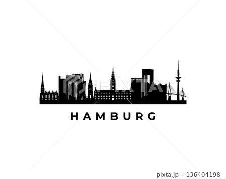 Vector Hamburg skyline. 136404198