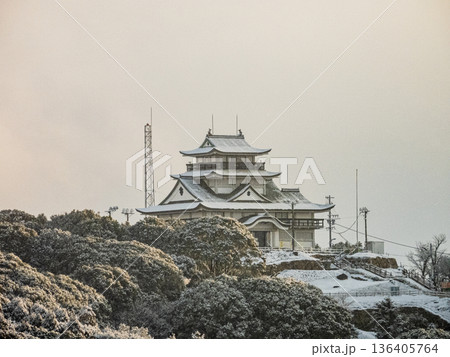 小牧市西部地域の冬景色 136405764