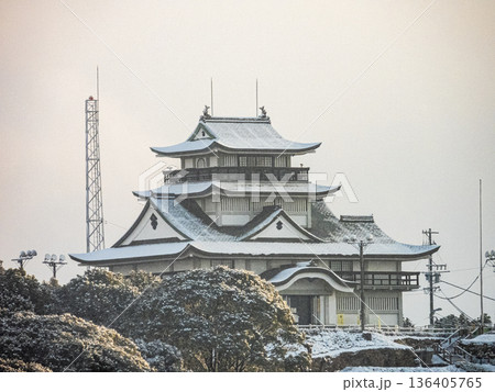 小牧市西部地域の冬景色 小牧市西部地域の冬景色 136405765
