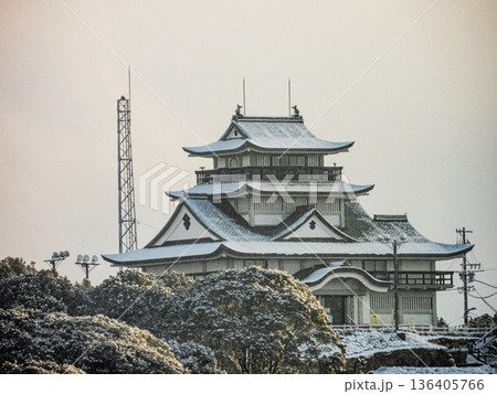 小牧市西部地域の冬景色 136405766
