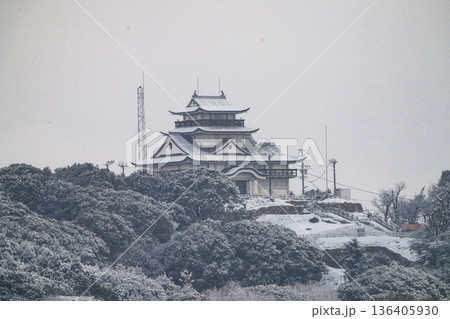 小牧山城の冬景色 小牧山城の冬景色 136405930