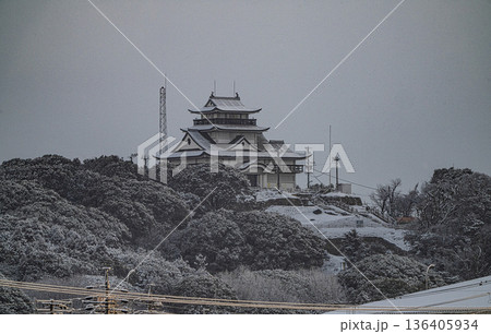 小牧山城の冬景色 136405934